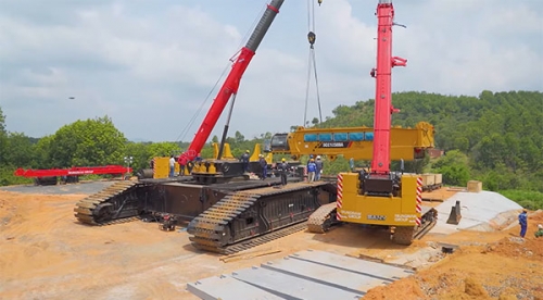 Cho thuê cẩu 800 tấn tại Ninh Bình