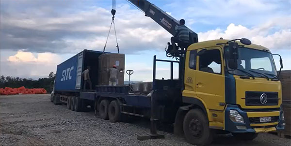 Xe cẩu hàng giá rẻ tại Ninh Bình